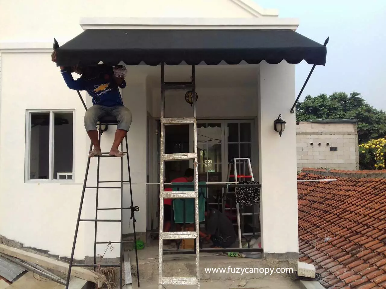harga bentuk kanopi kain